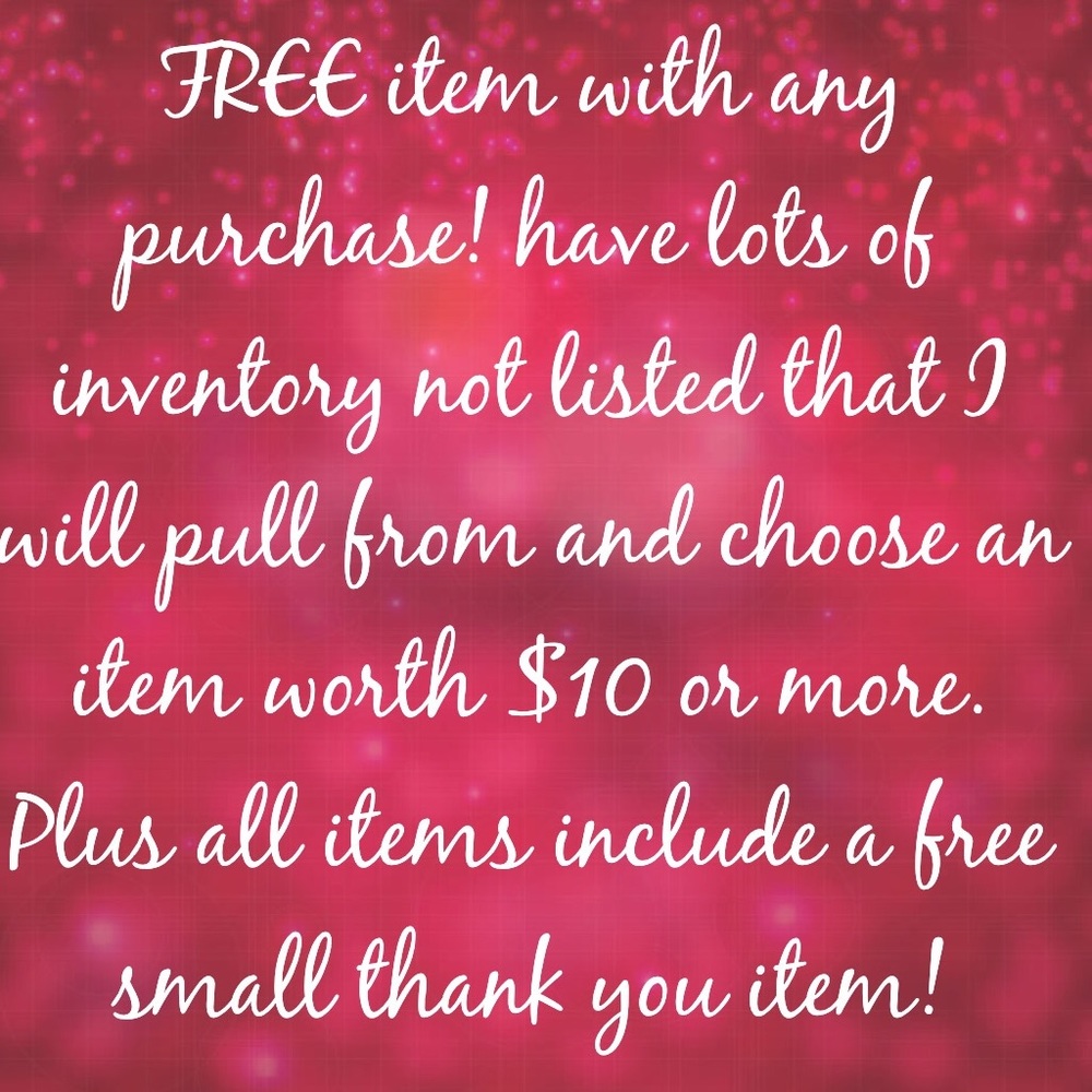 Free item with any purchase! 🎁 must add to bundle